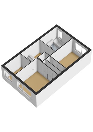 Floorplan - Van den Berghlaan 351, 2132 AK Hoofddorp